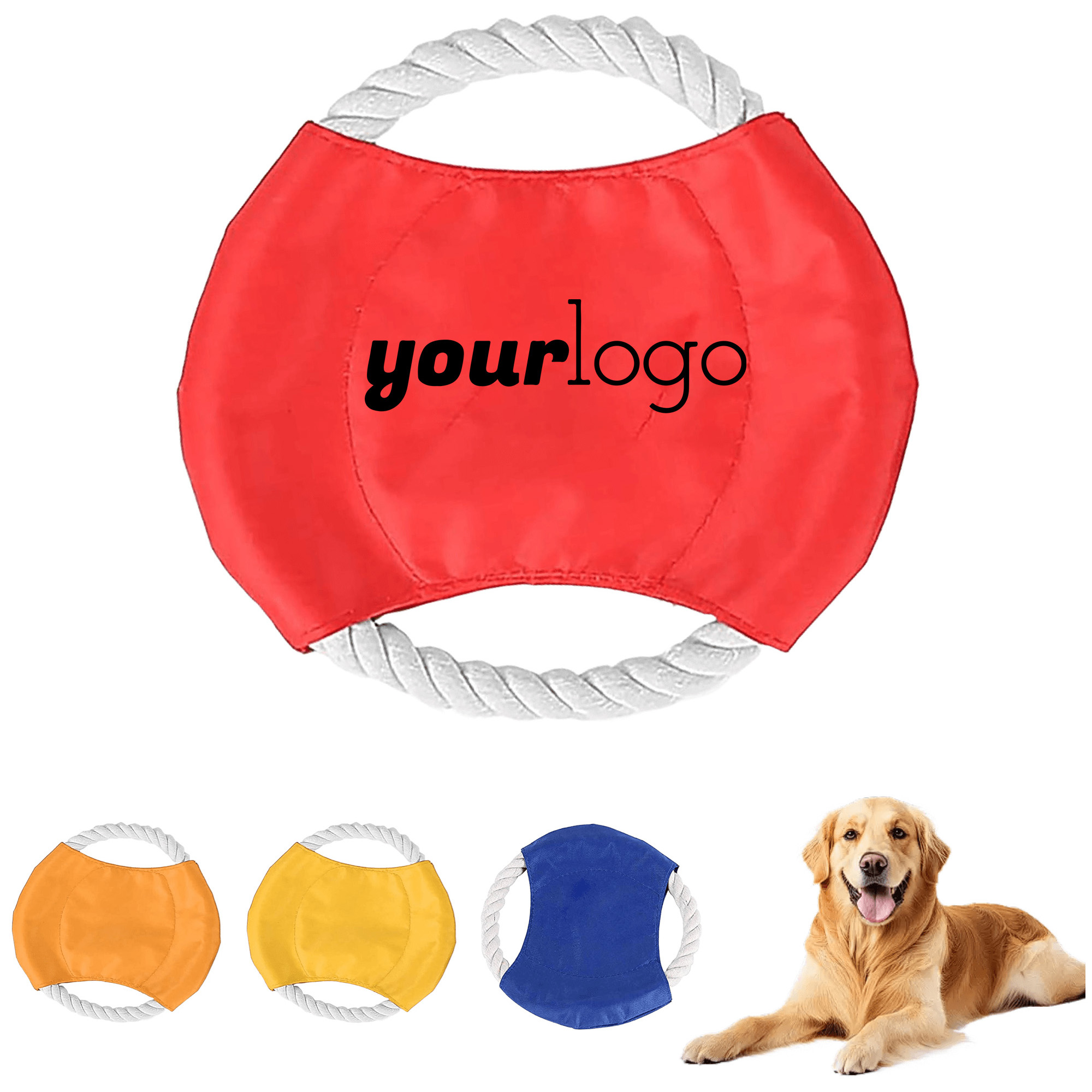 Interactive Cotton Rope Dog Chew Toss Disc 2