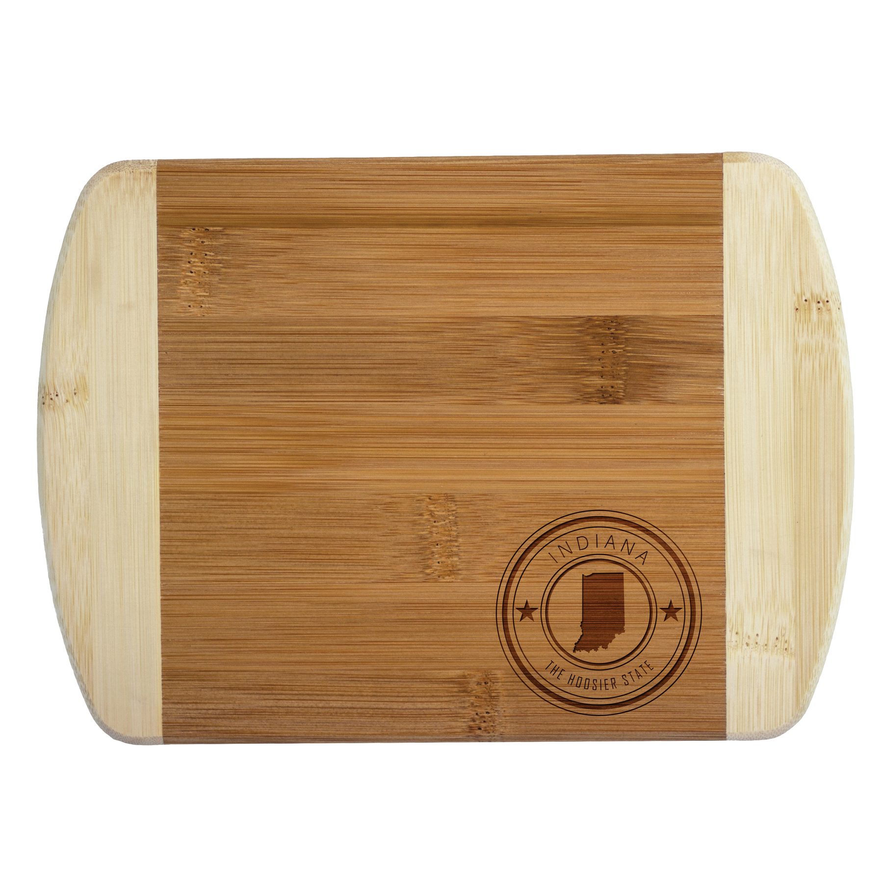Indiana State Stamp 2-Tone Bar Board
