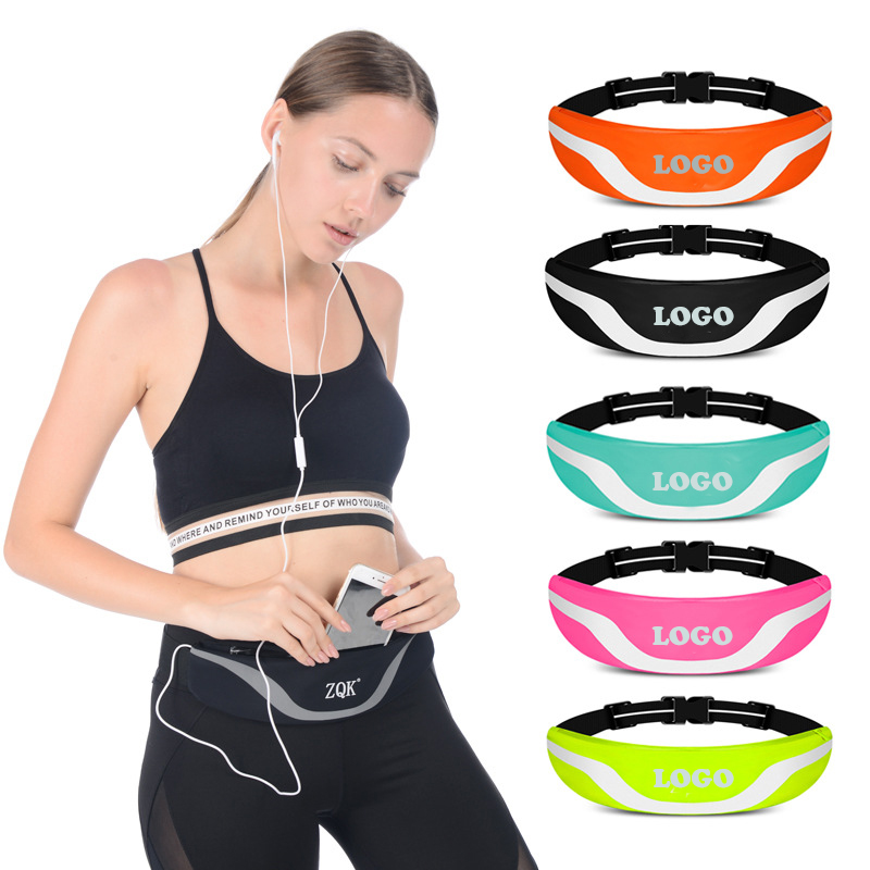 Waterproof Neoprene Outdoor Sports Running Waist Bag w/Seflective Stripes 10