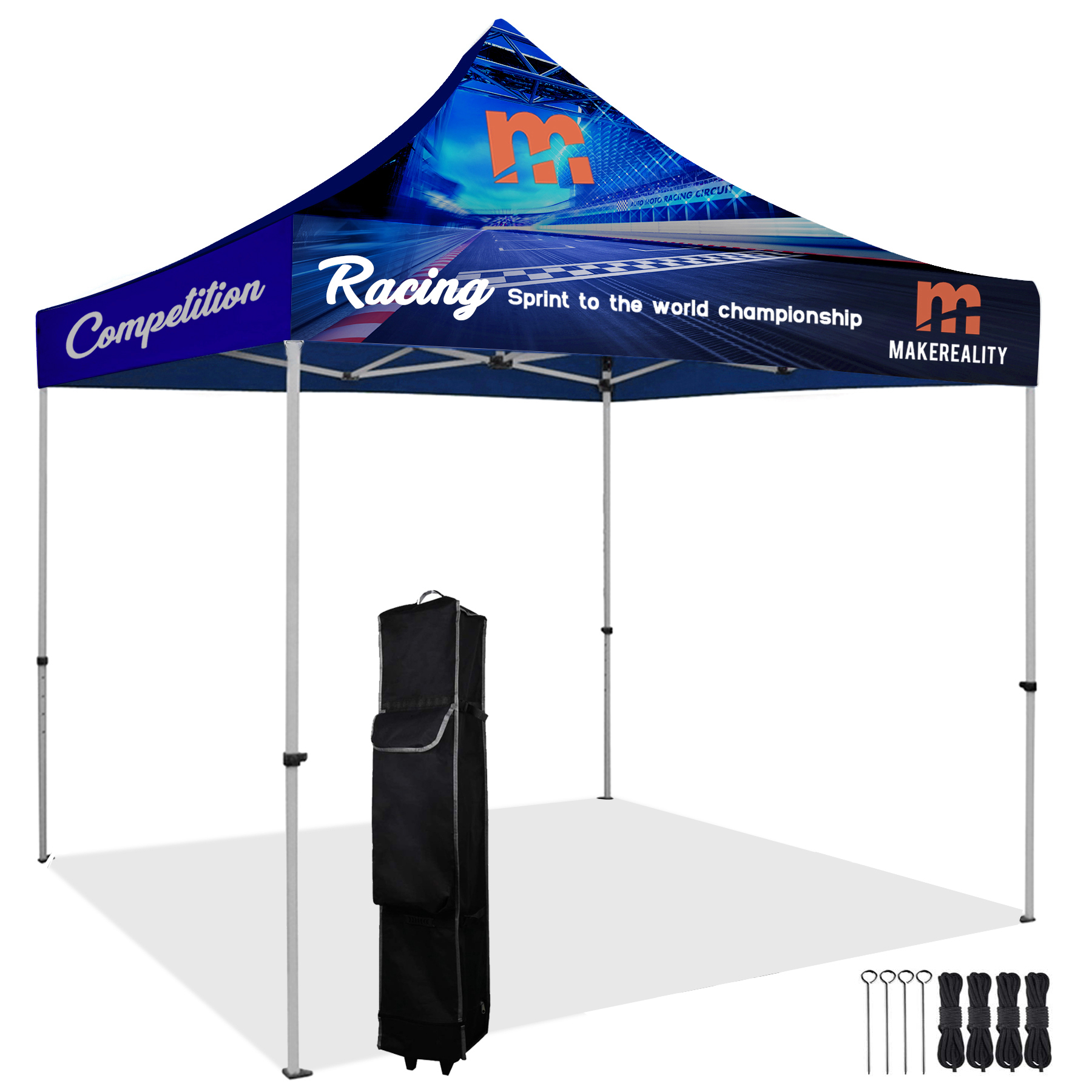 10'x10' Full Color Pop Up Canopy Tent Kit 3