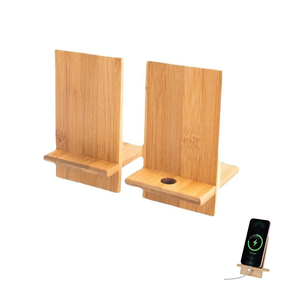 Bamboo Phone Holder & Stand 4