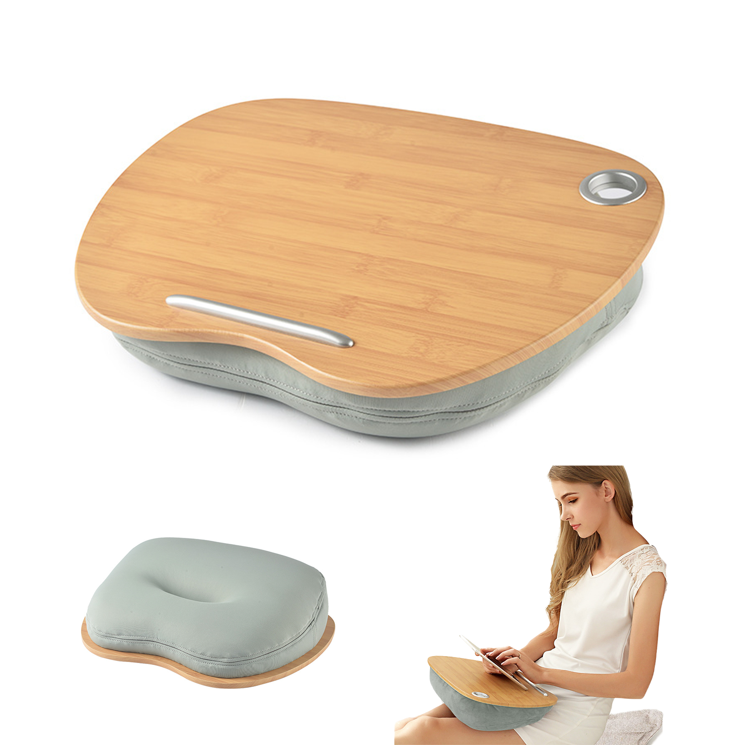 Portable Lap Desk With Pillow Cushion 2