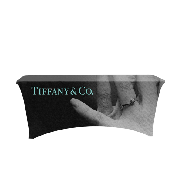IMPORT 6' Stretch Open-Back Full Color Table Throw 1