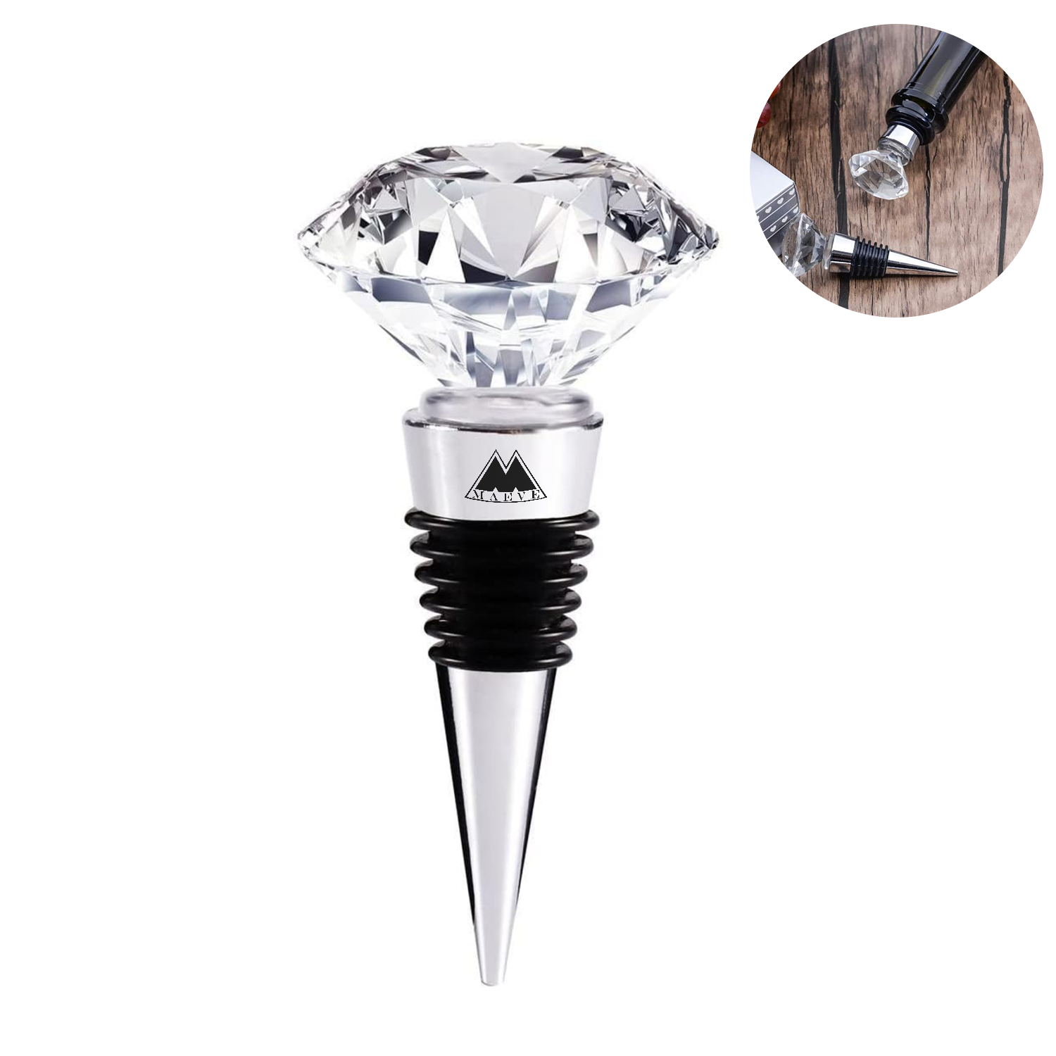 Crystal Wine and Beverage Bottle Stopper 2