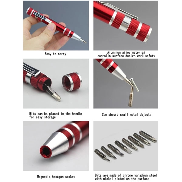 Portable 8 in 1 Pocket Screwdriver Set 10
