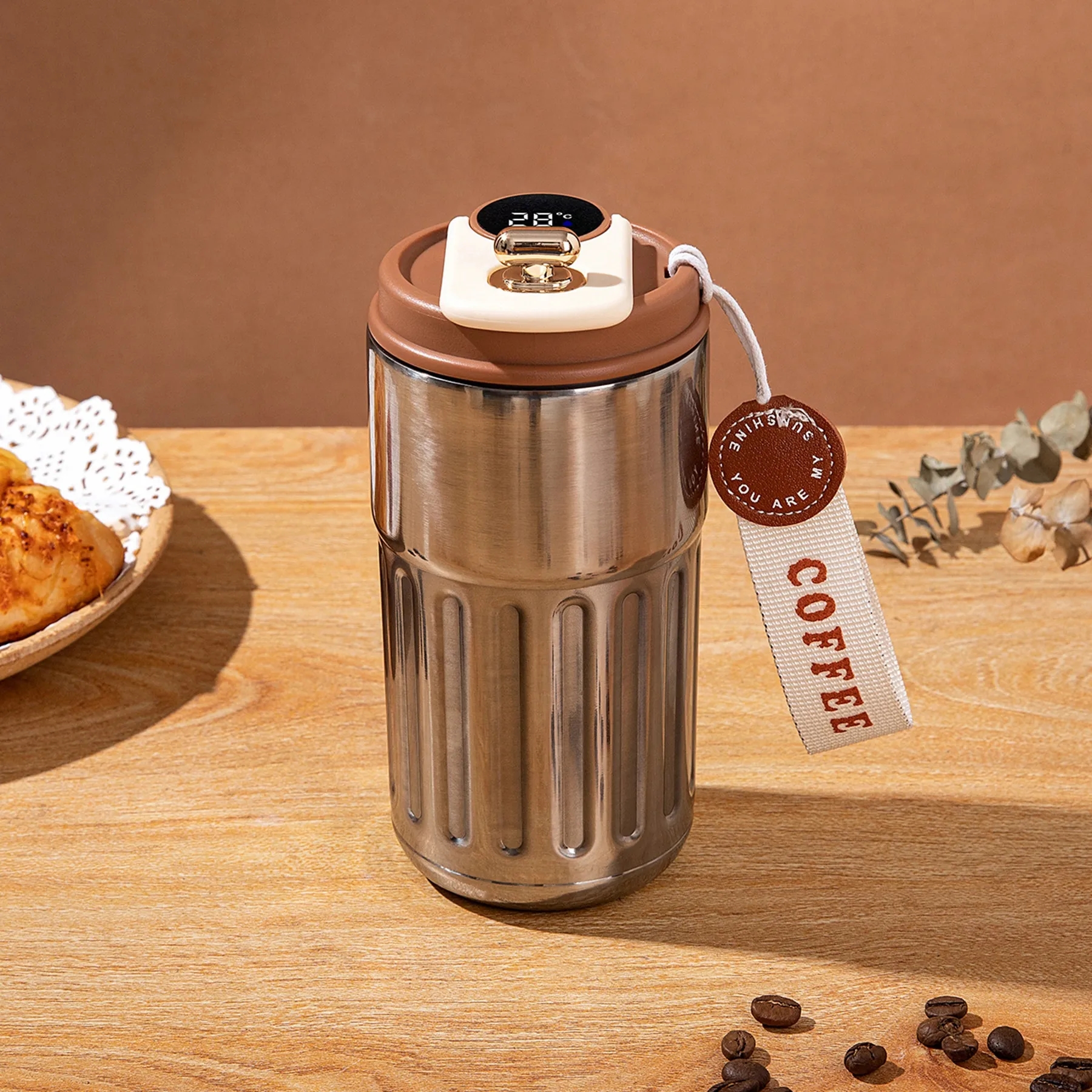 15 Oz. Smart Temperature Display Coffee Mug with Rope 3