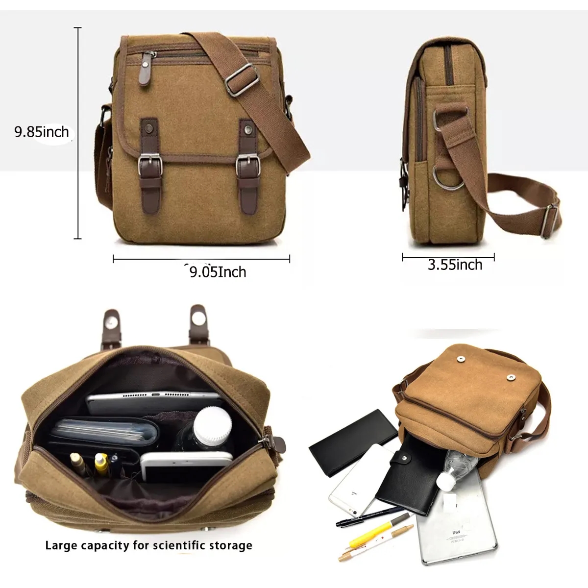 Canvas Travel Shoulder Bag 4