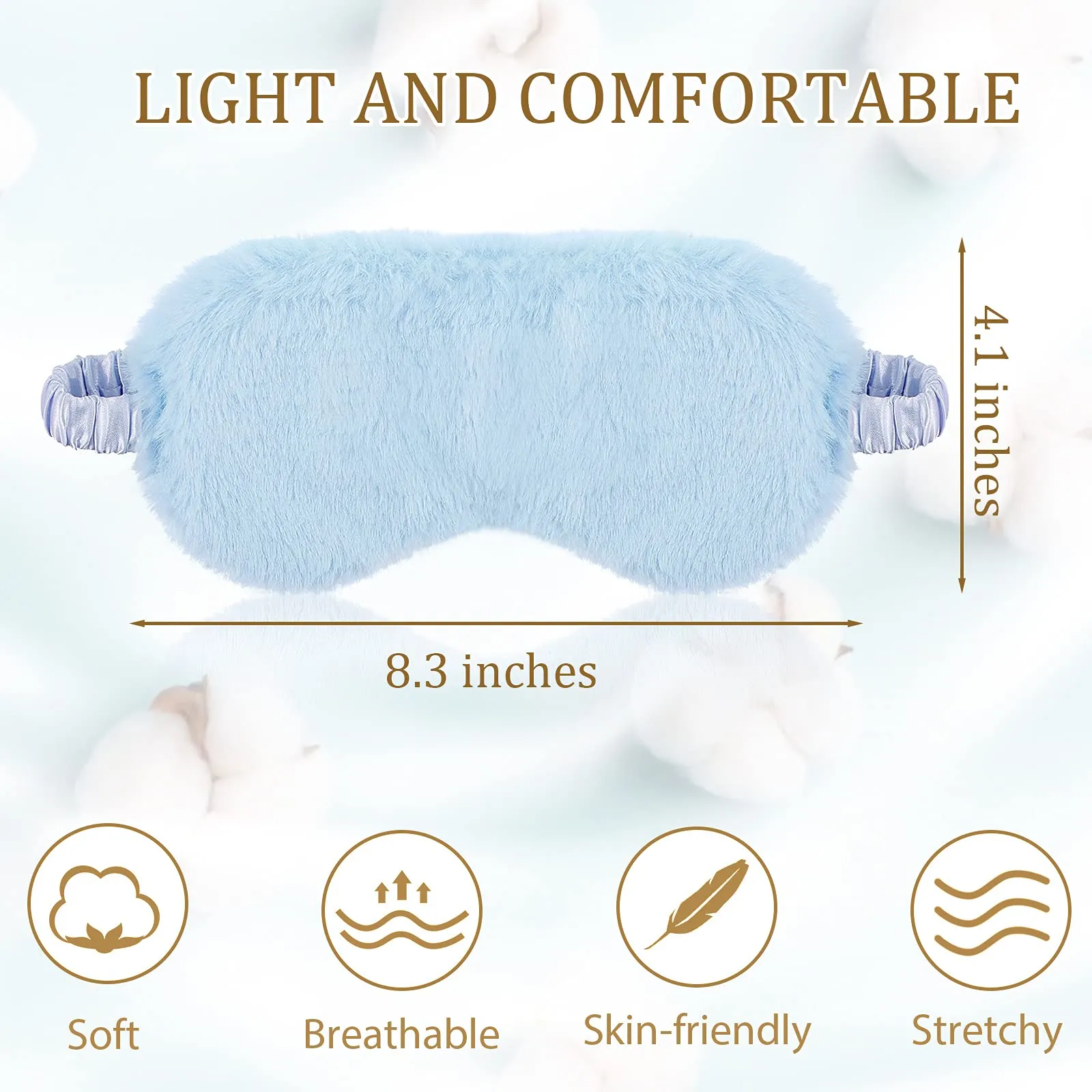 Plush Eye Mask Soft Sleeping Blindfold 3
