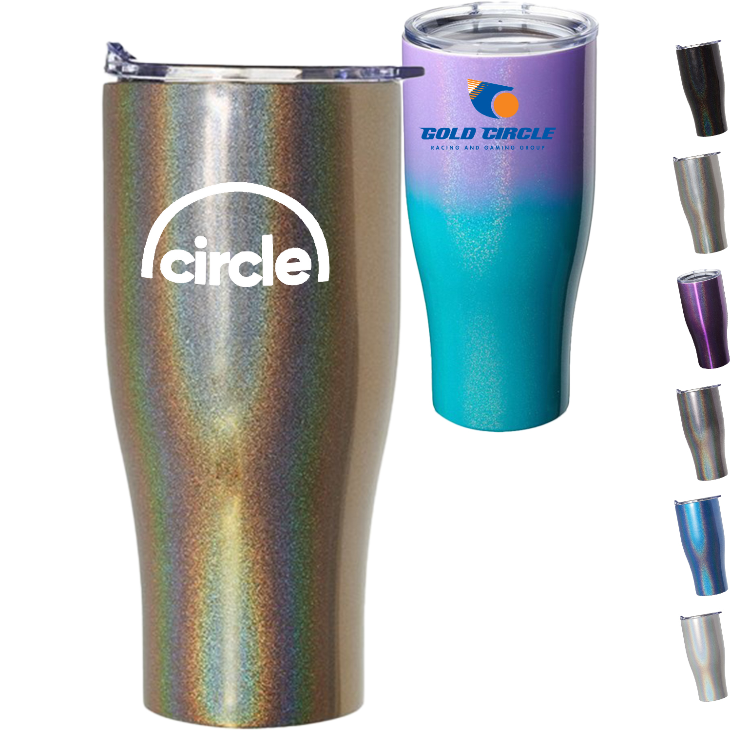 27 oz. Iridescent Stainless Steel Vacuum Travel Mugs 3