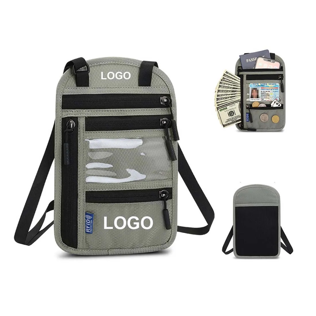 Neck Wallet Passport Bag RFID Blocking 2