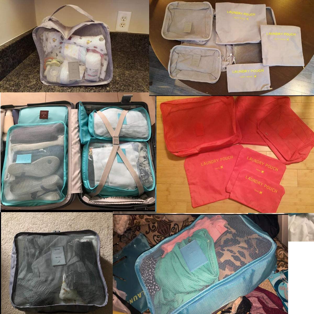 6 Set Travel Storage Bags Multi-functional Clothing Sorting Packages 4