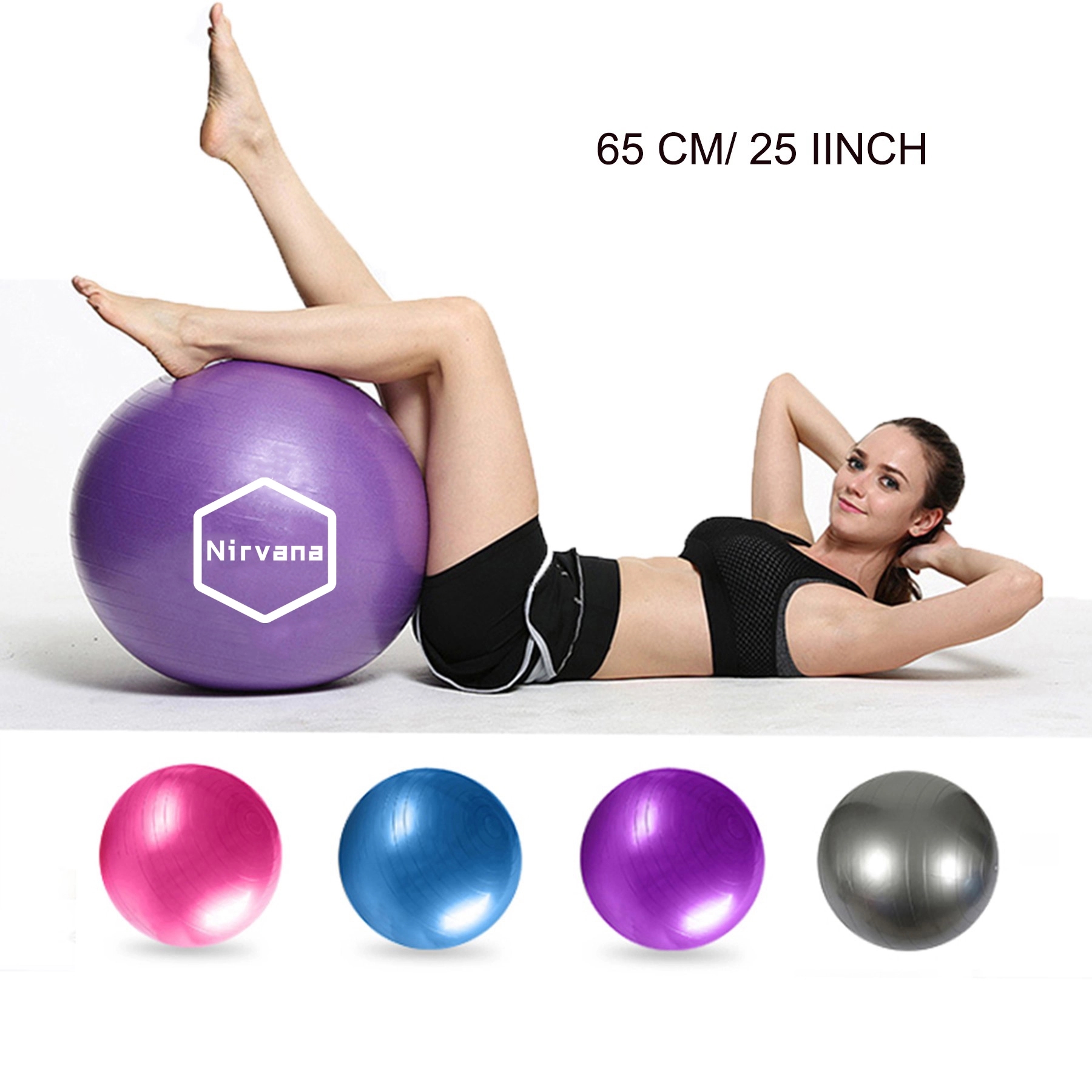 PVC Anti-burst Yoga Ball 6