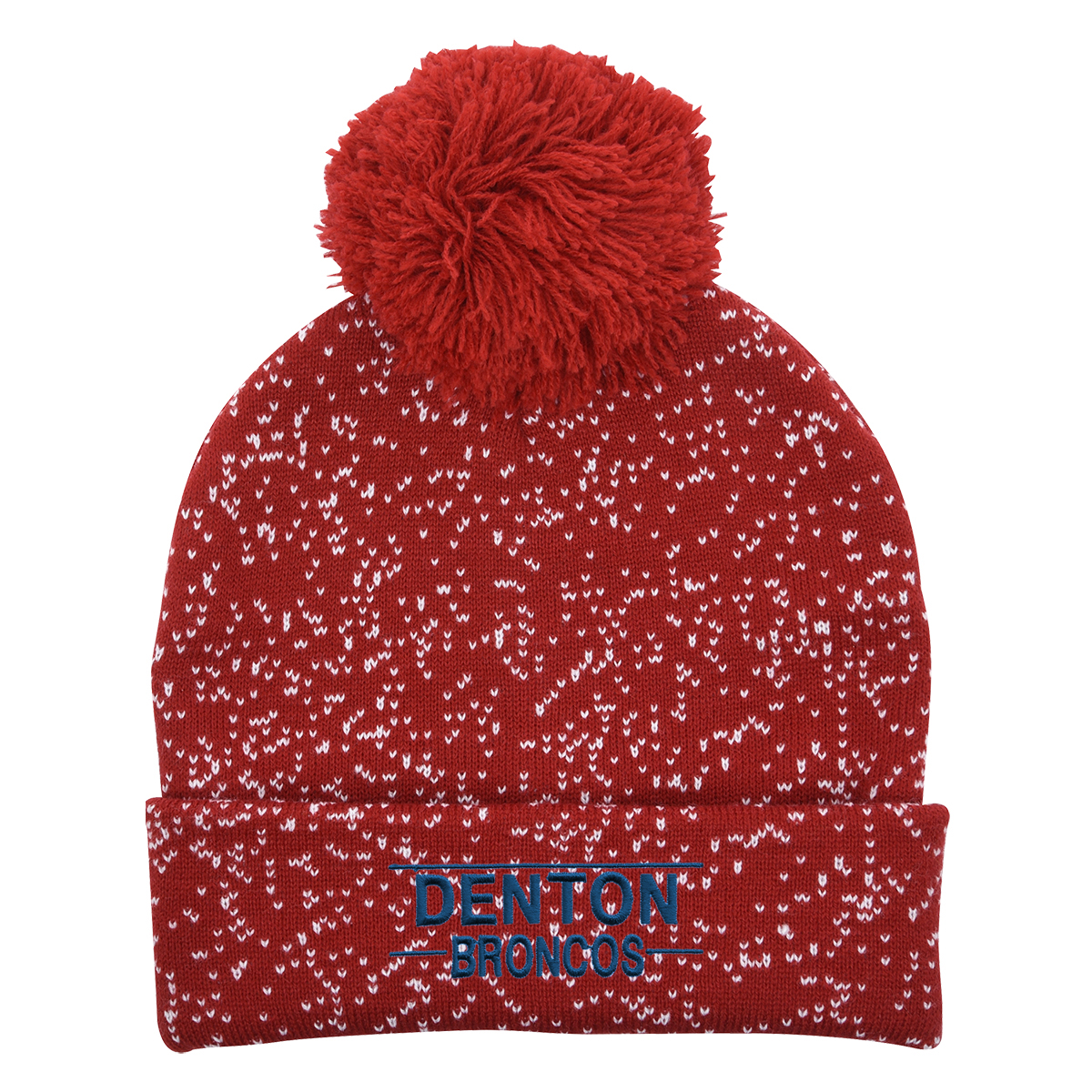 Speckled Pom Beanie With Cuff 5