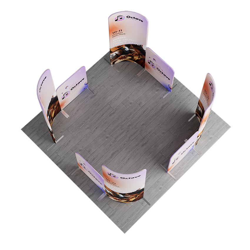 NEW MagLock 4-Corners Fabric Display Kit G - 10'x 10' x 8'h 5