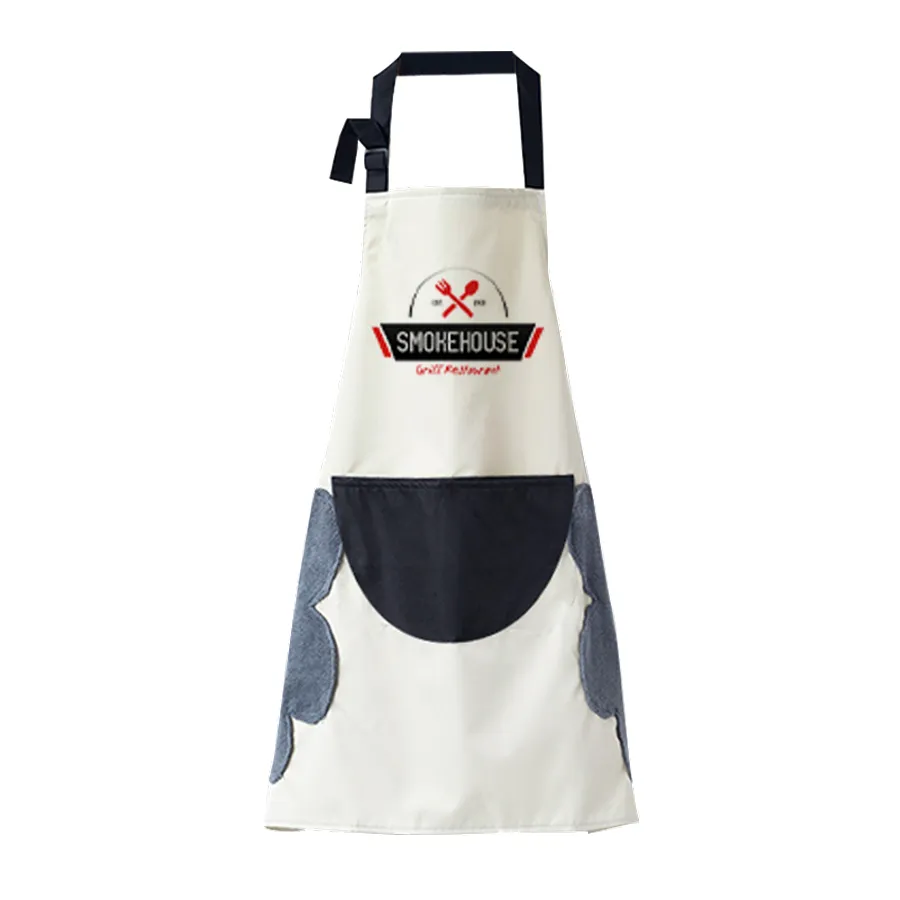 Floral Apron with Hand Wiping Pockets 4