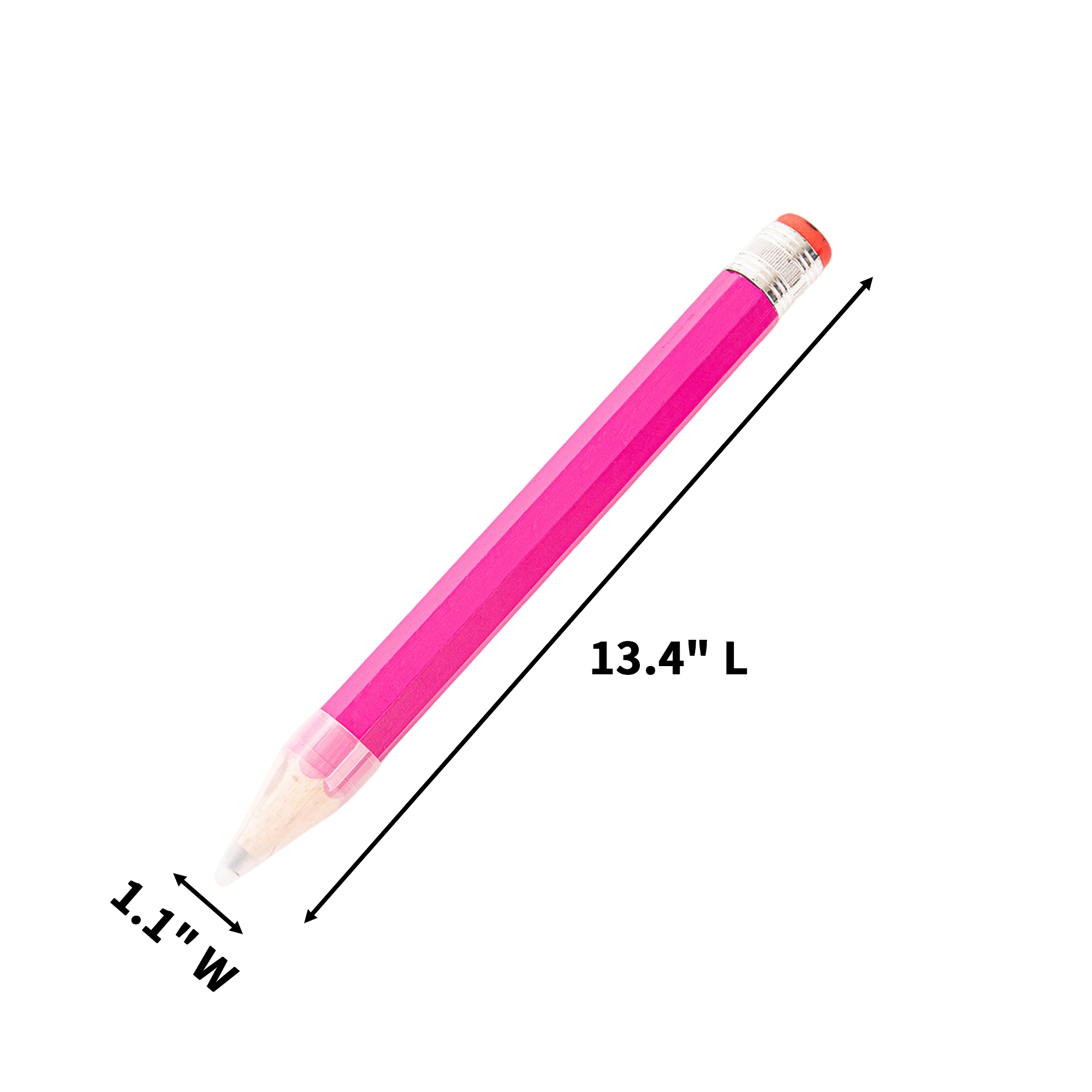 Hexagonal Wood Golf Pencil With Eraser 13.4" Length X 1.1" Width 3