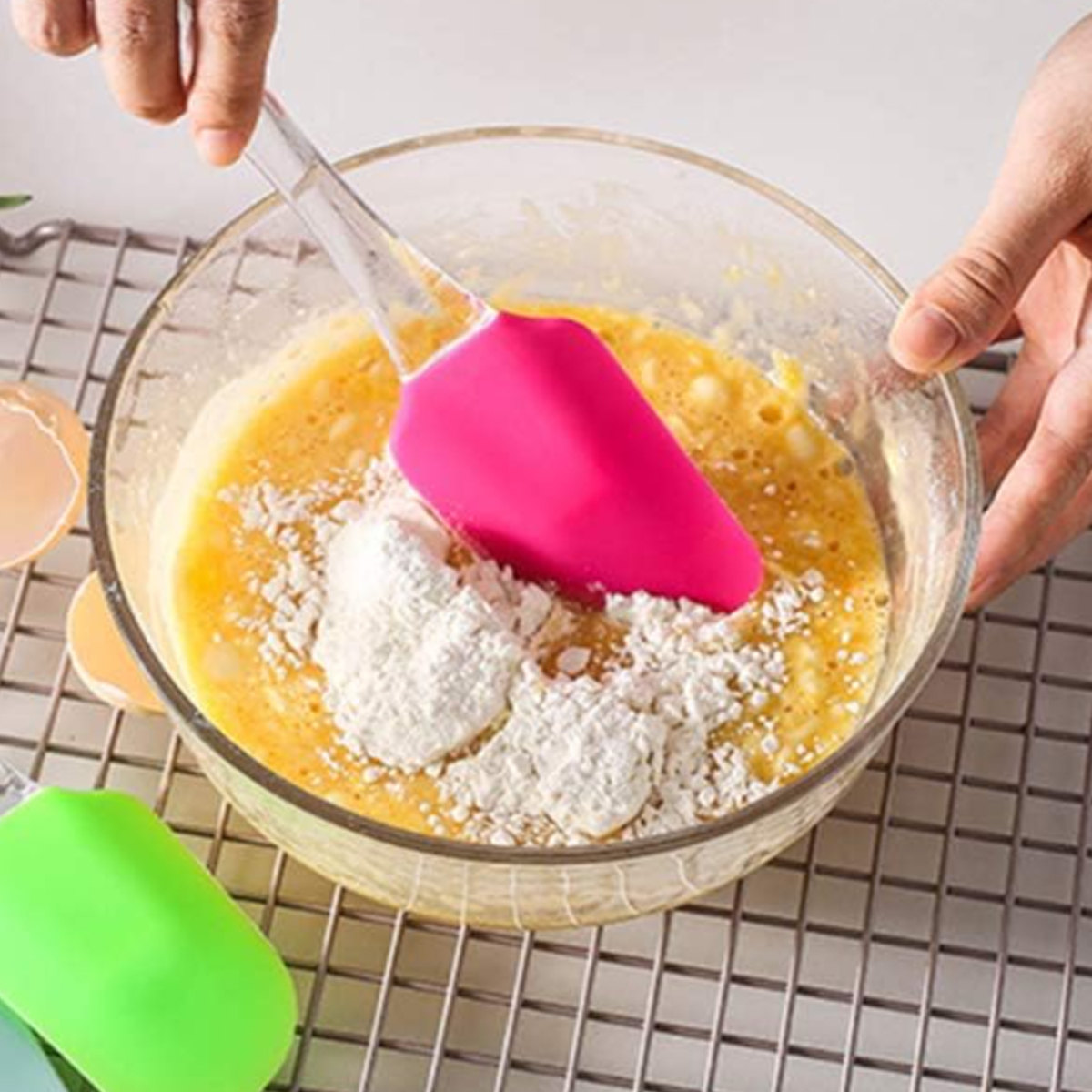 Silicone Spatula with Clear Handle for Kitchen Use 6
