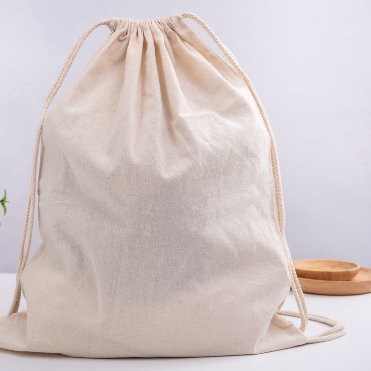 Calico Library Bag - Drawstrings 3
