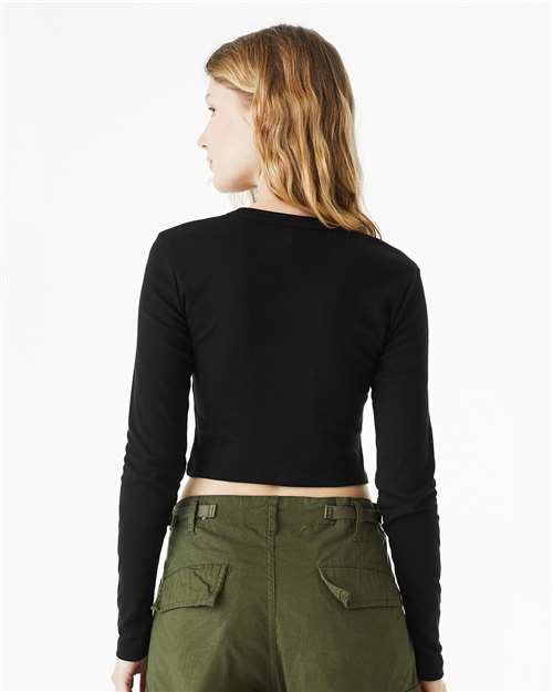 Women's Micro Rib Long Sleeve Baby Tee - 1501 18