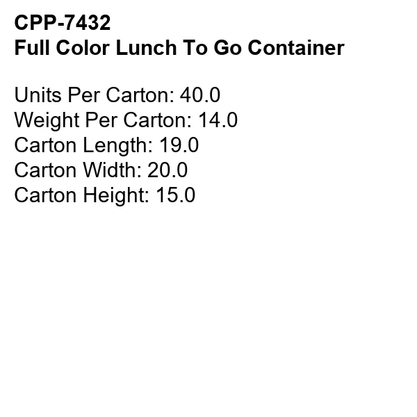 Full Color Lunch To Go Container 4