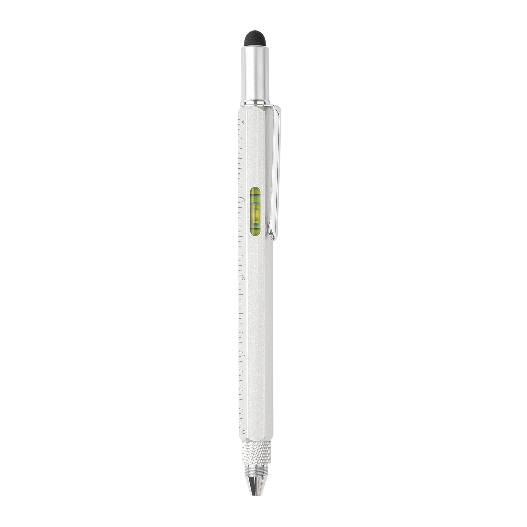 6-In-1 Metal Multi-Function Tool Pen With Stylus & Level 9