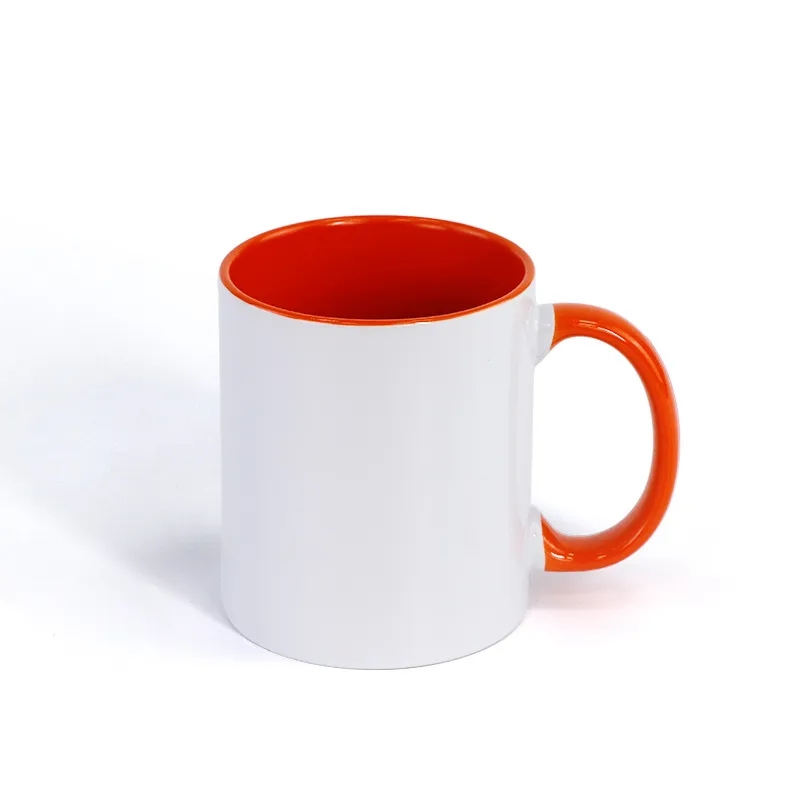 Two-Tone Full Color Coffee Mug 11 oz Ceramic Sublimated Cups 2