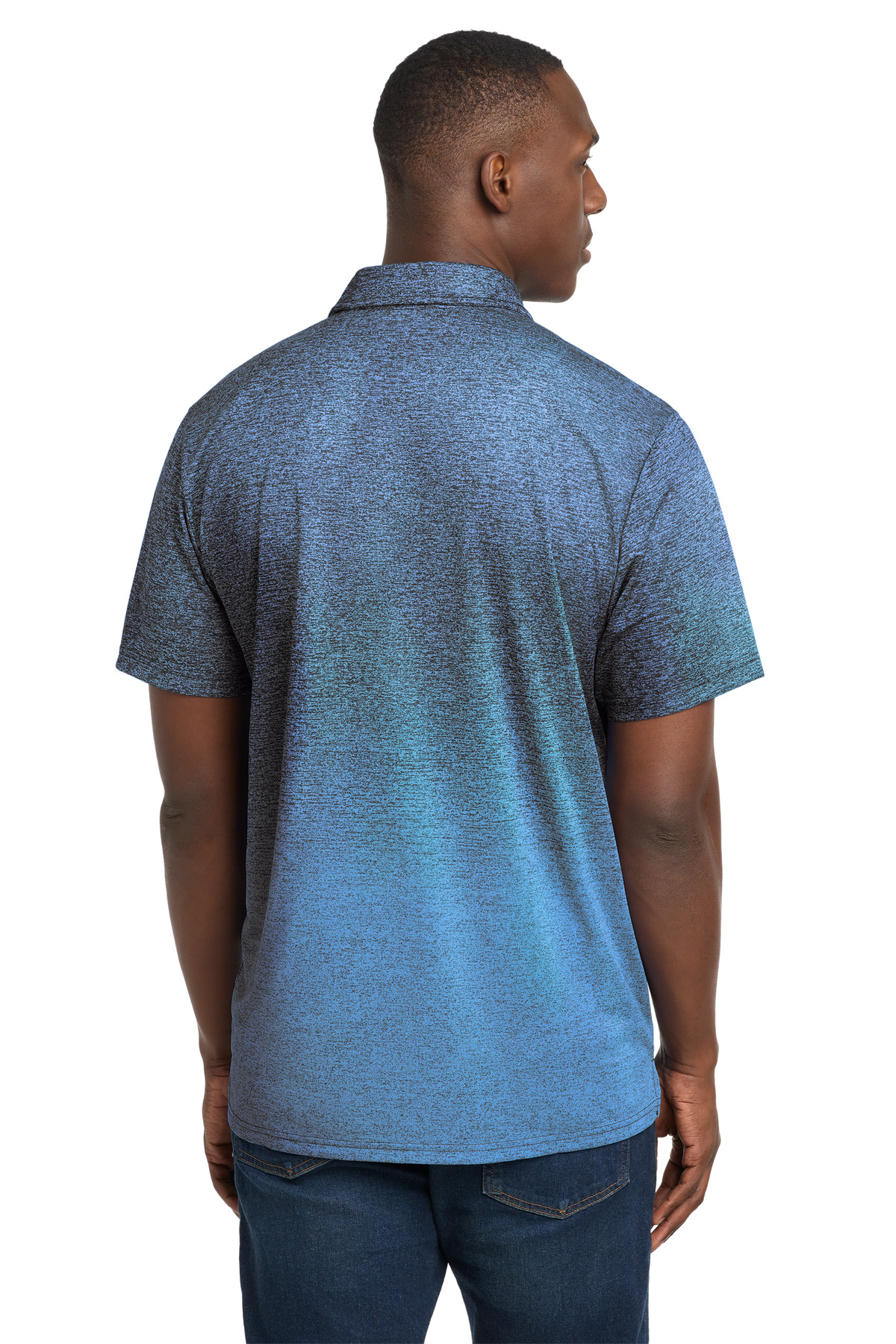 Sport-Tek Ombre Heather Polo. ST671 6