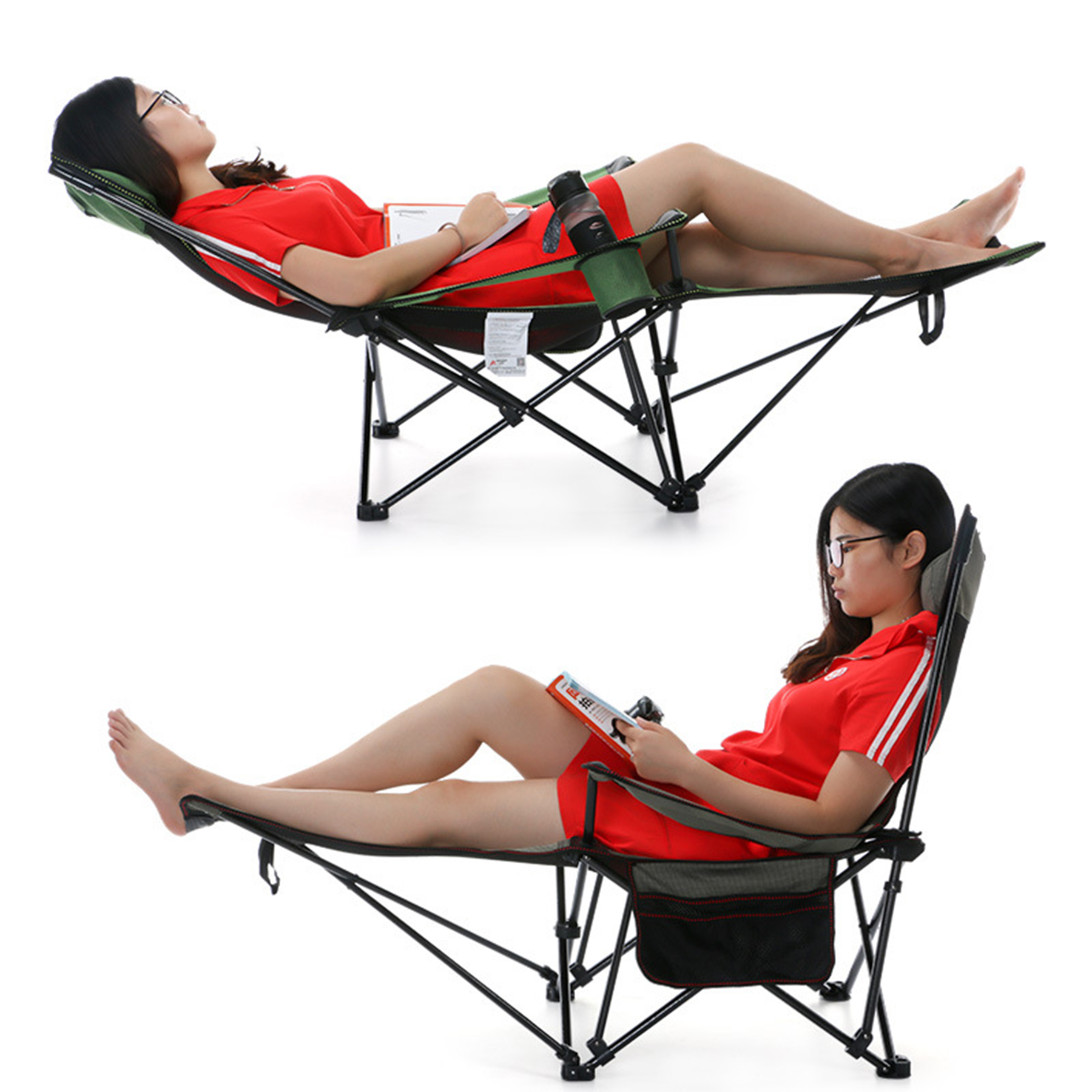 Oversized Folding Reclining Camping Chair 3