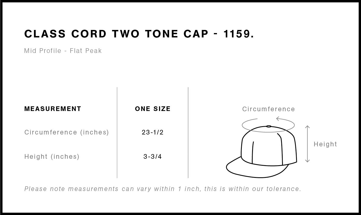 Class Cord Two-Tone Cap | 1159 22