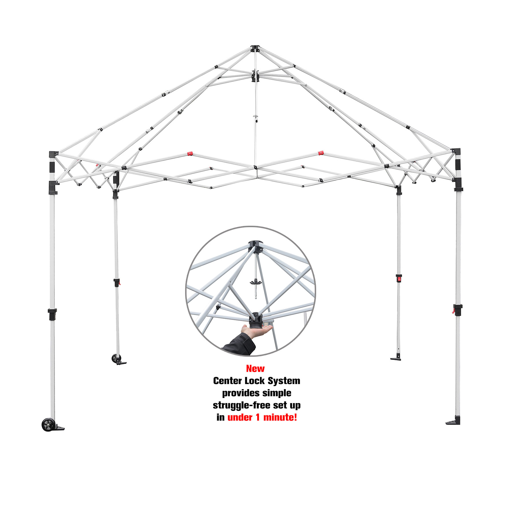 10'x10' Instant One-Push Custom Canopy Tent Kit 2