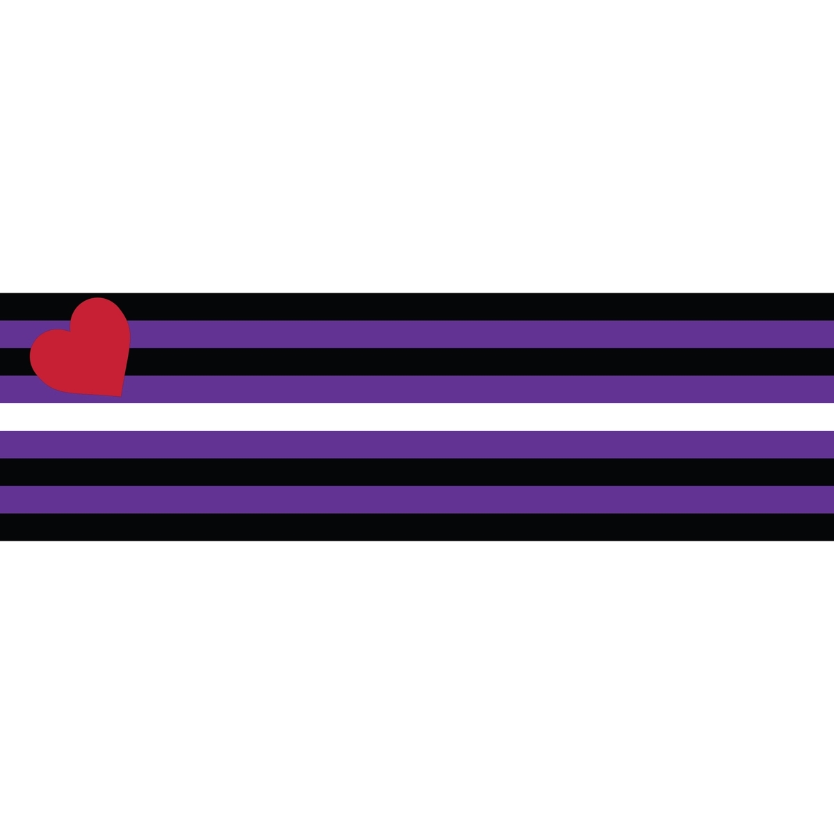 Leather Pride Window Decals 3" x 10" 1