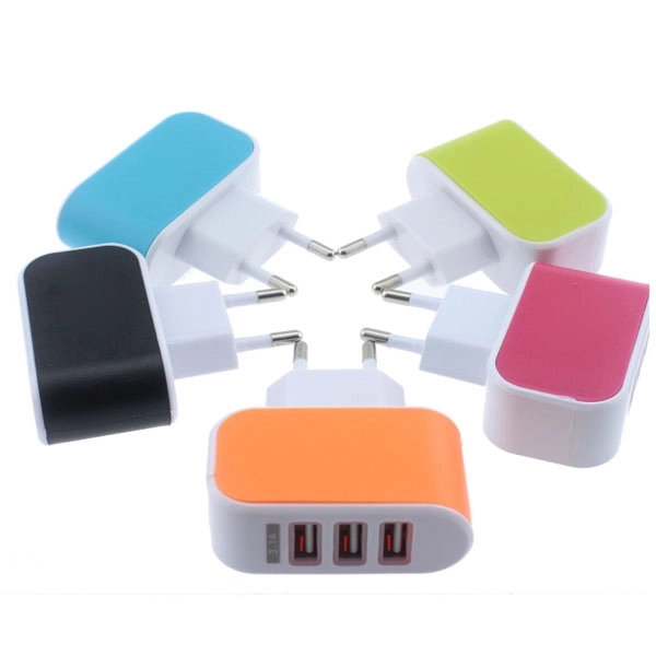 Portable 3 USB Port Wall Charger 3