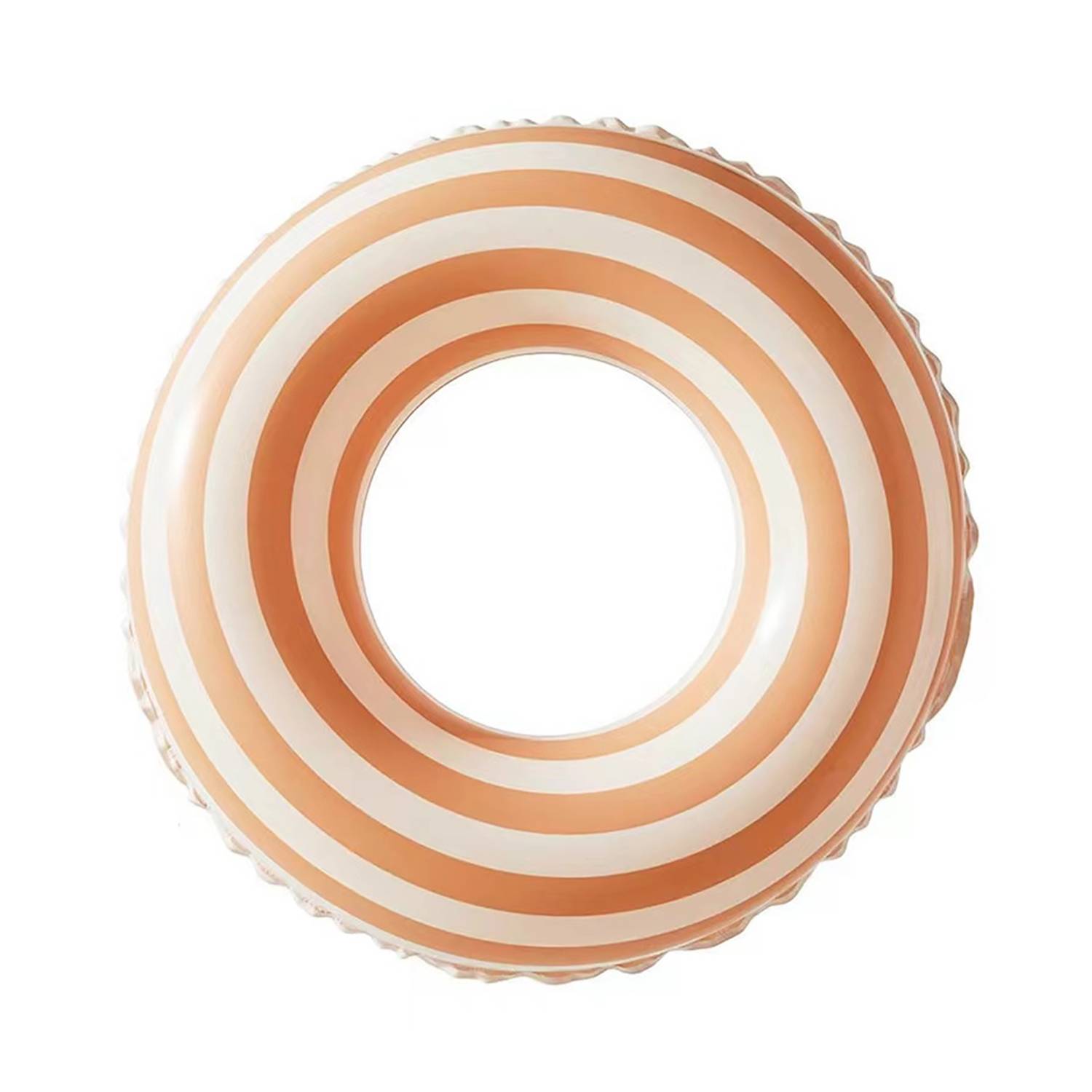 Summer Retro Striped Inflatable Swim Ring w/ Thickened PVC 7