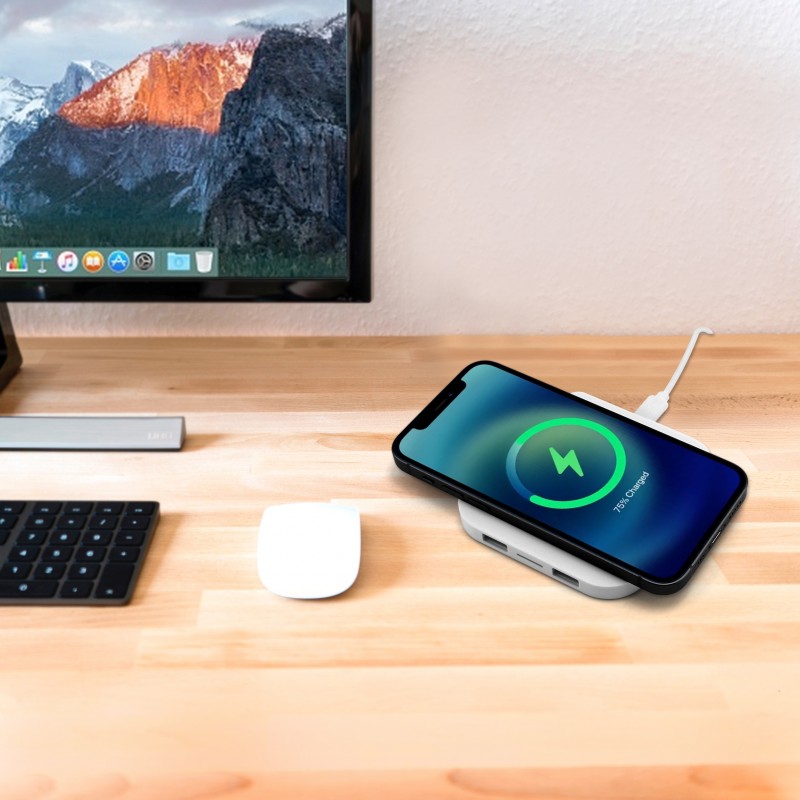 Chi-Charge Square Wireless and USB Charging Pad 6