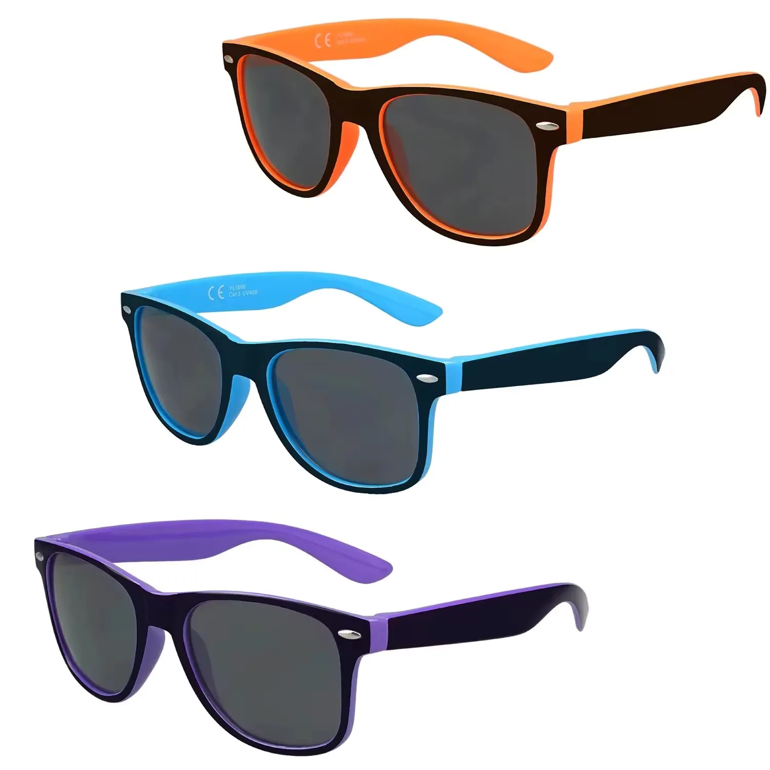 Two Tone Classic Polarized Sunglasses 2