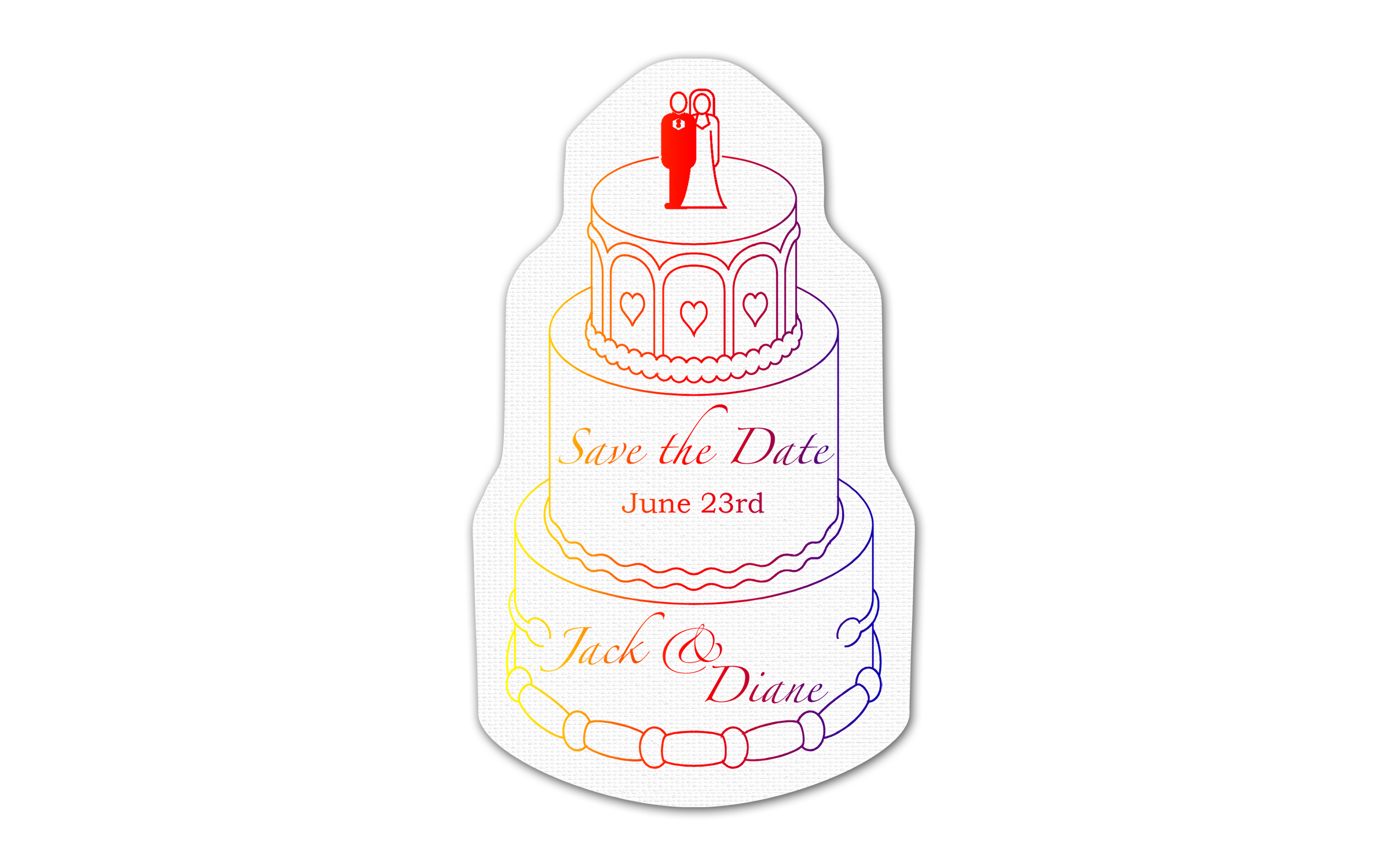 Wedding Cake Vinyl Jar Opener 73