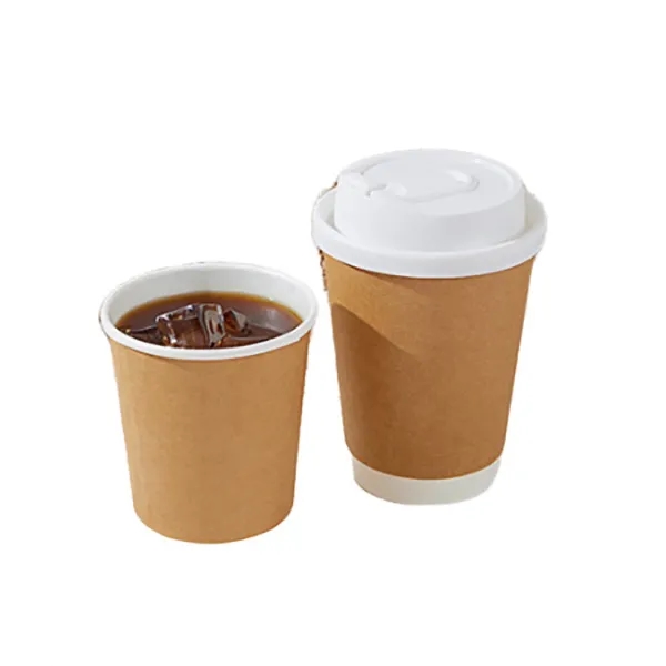 10oz Kraft Paper Double-Layer Disposable Cup 3
