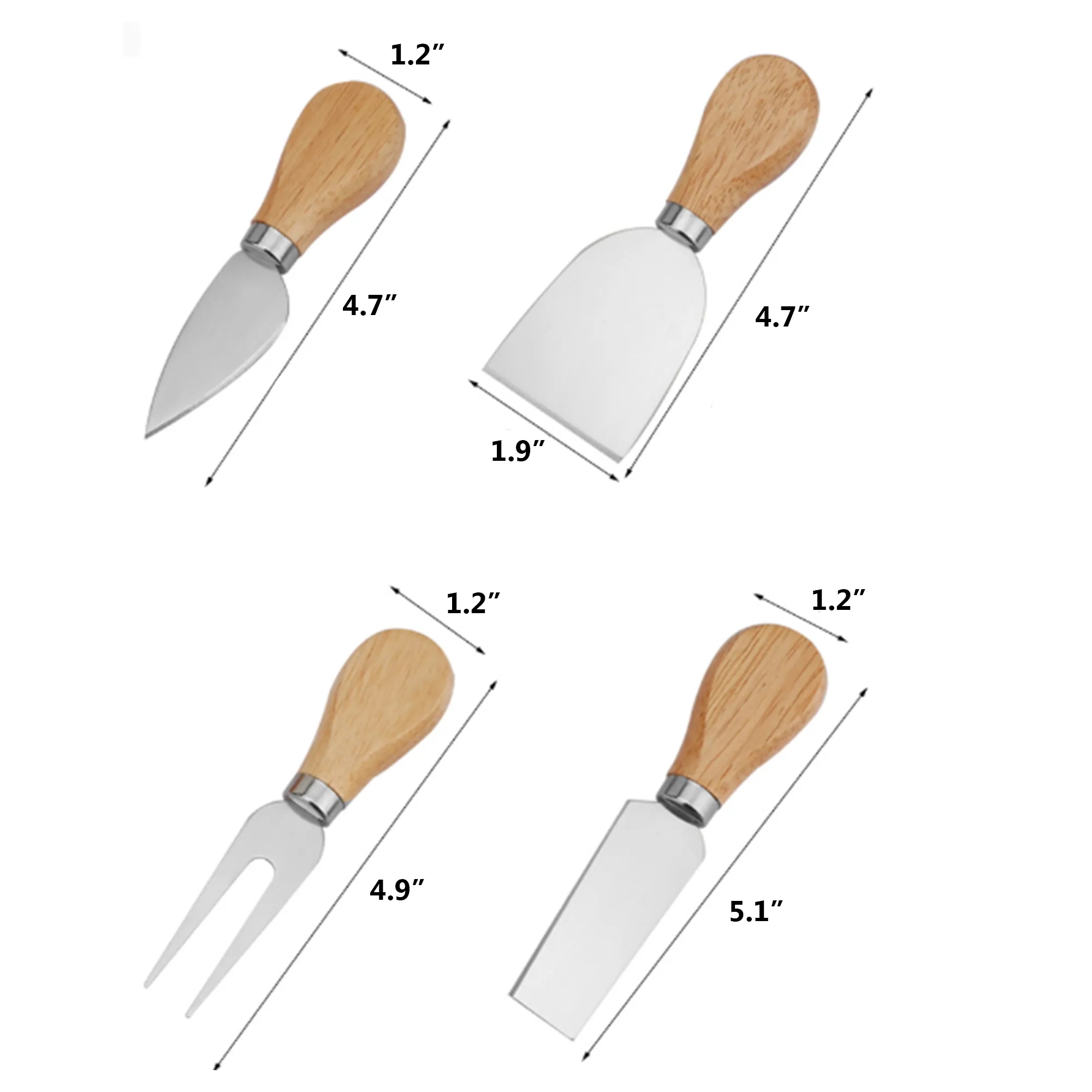 Rust-Resistant Stainless Steel Cheese Knife 2