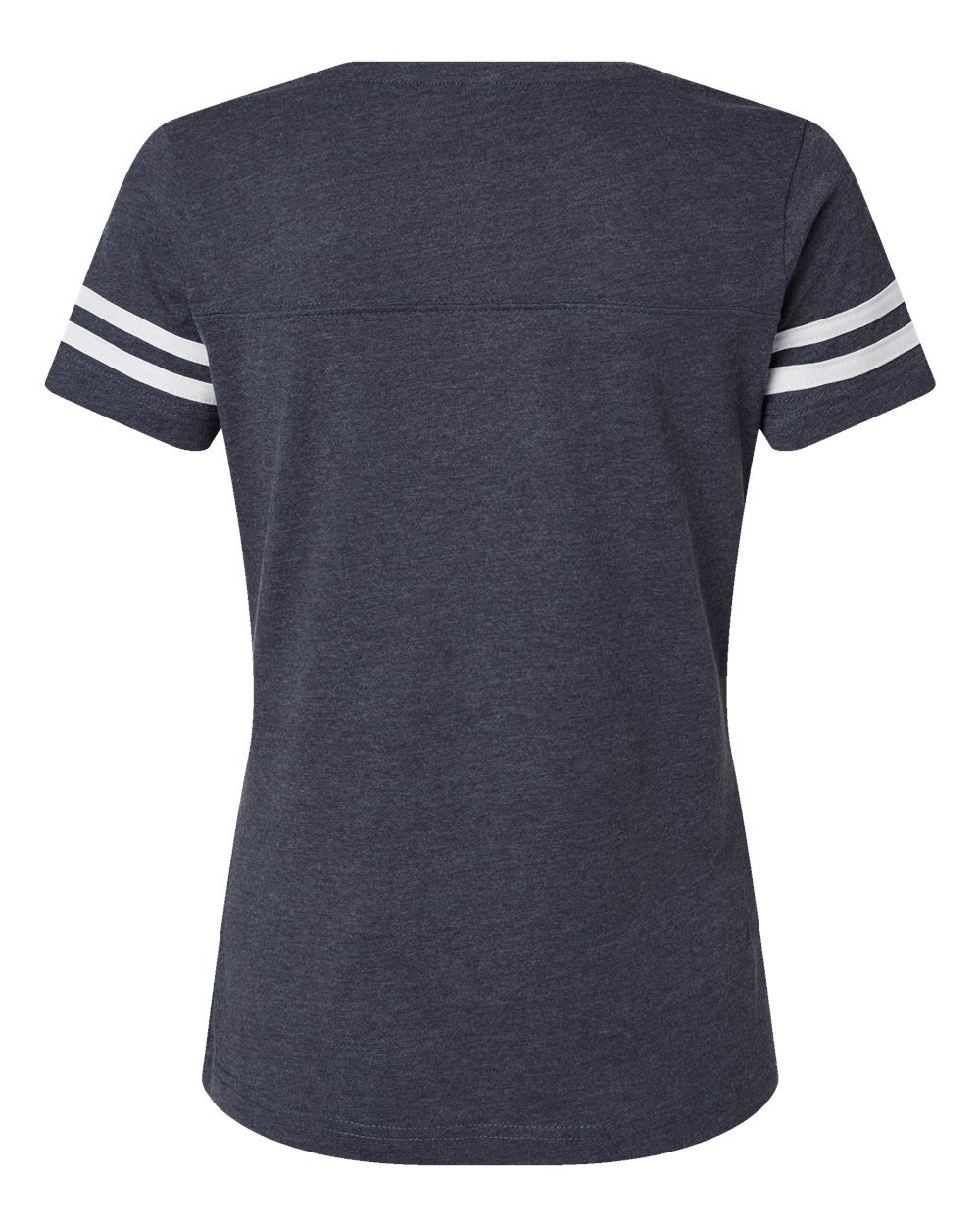 Women's Football V-Neck Fine Jersey Tee - 3537 13