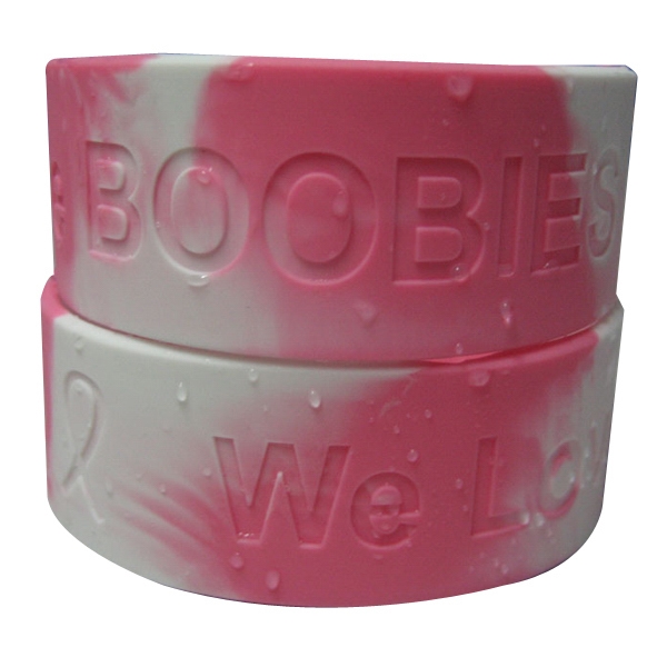 Swirl Debossed Silicone Wristbands 2