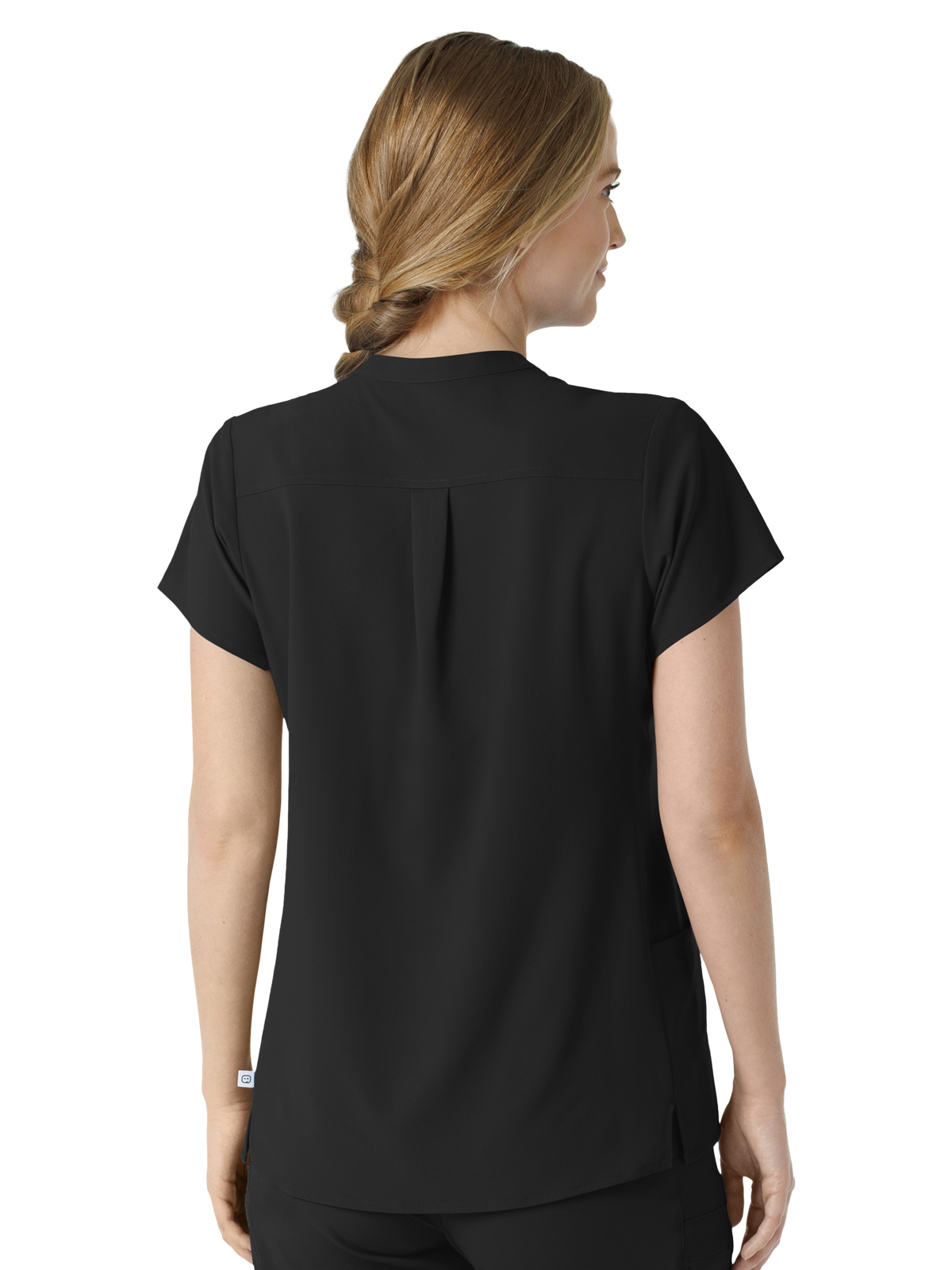 Renew Women's Four-Pocket Mandarin Collar Top