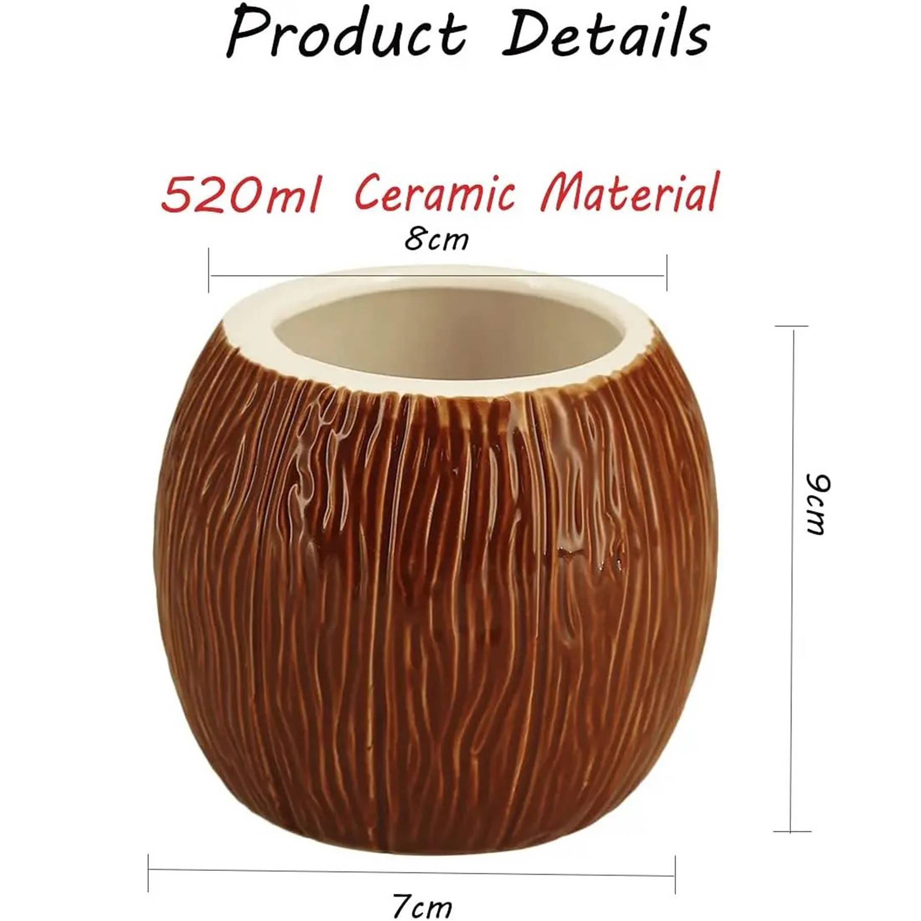 Coconut shaped cup 4