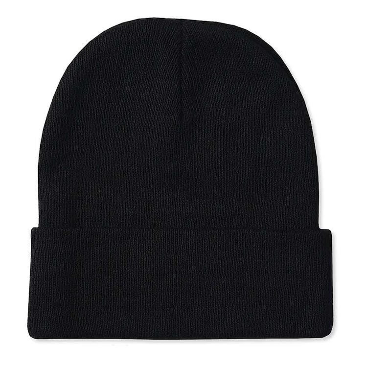 Men's Beanie Hats - Black Cuffed 2