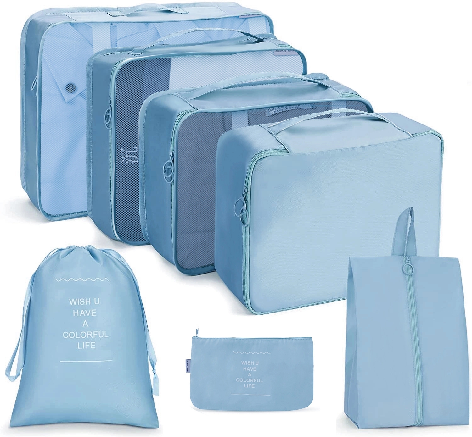Lightweight Travel Packing Cubes 7 Set For Suitcases 11