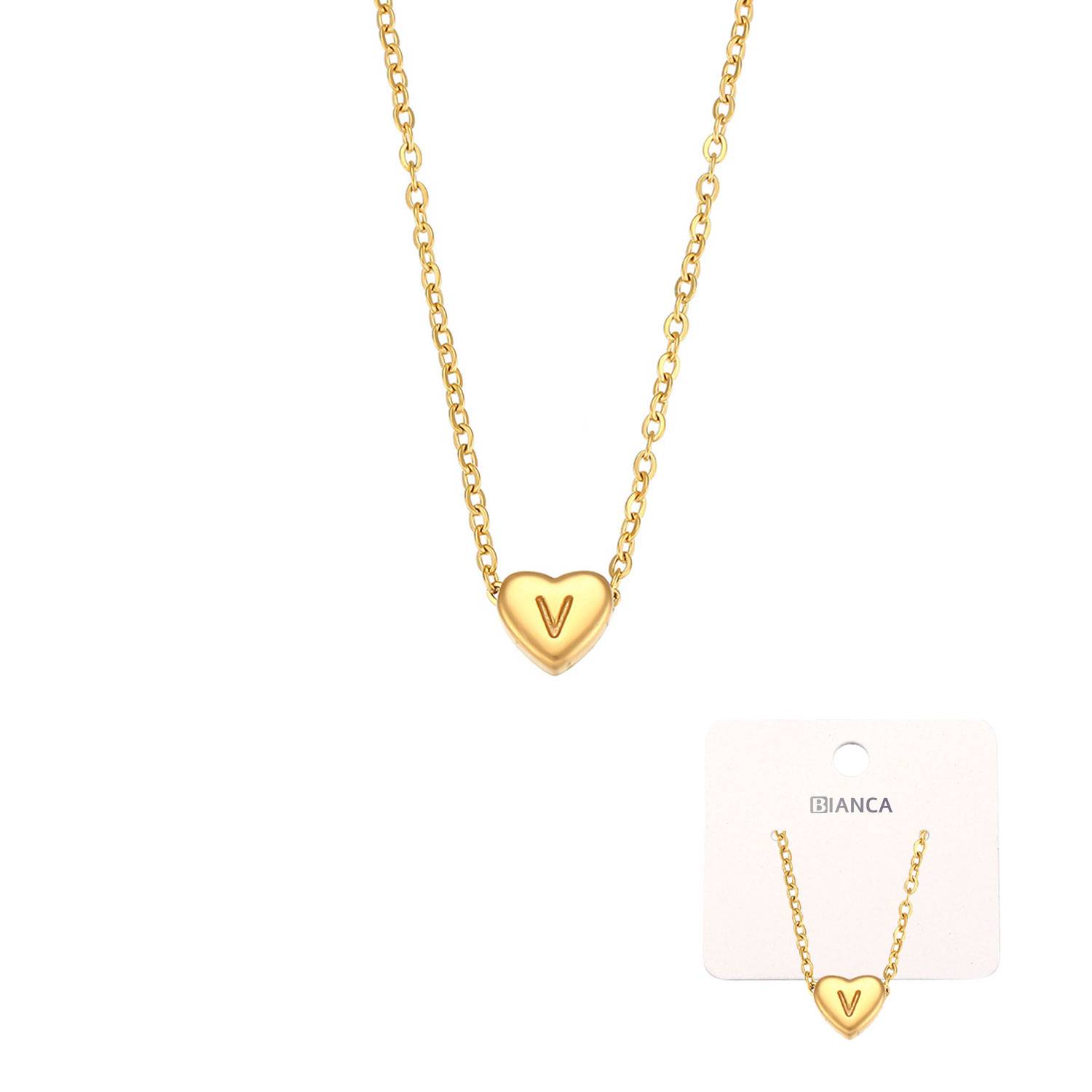 Letter Heart Necklace 2
