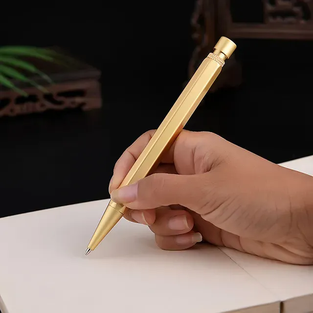 Press Type Metal Signature Ballpoint Pen 9