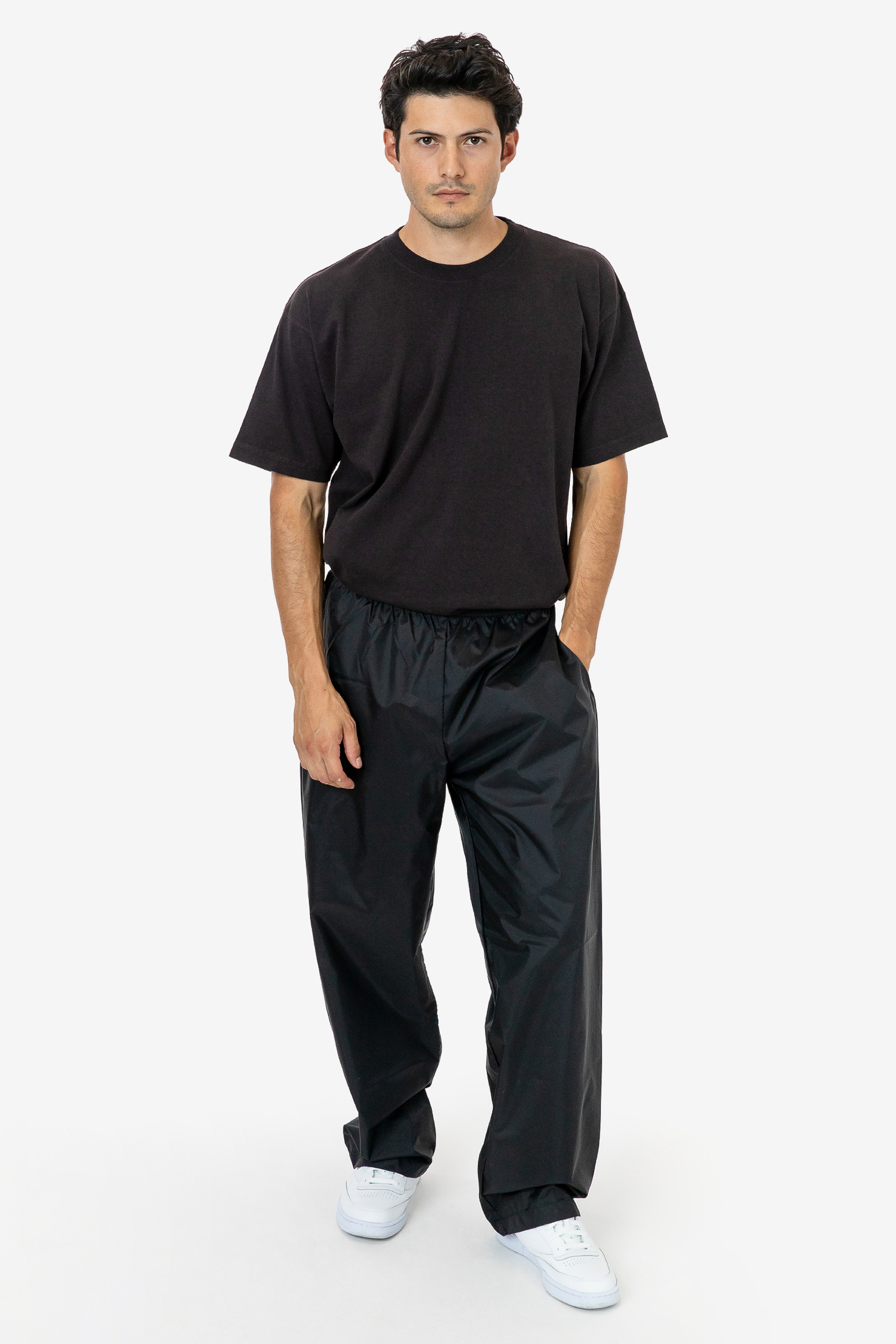 NYLON TAFFETA WIDE LEG PANTS 2