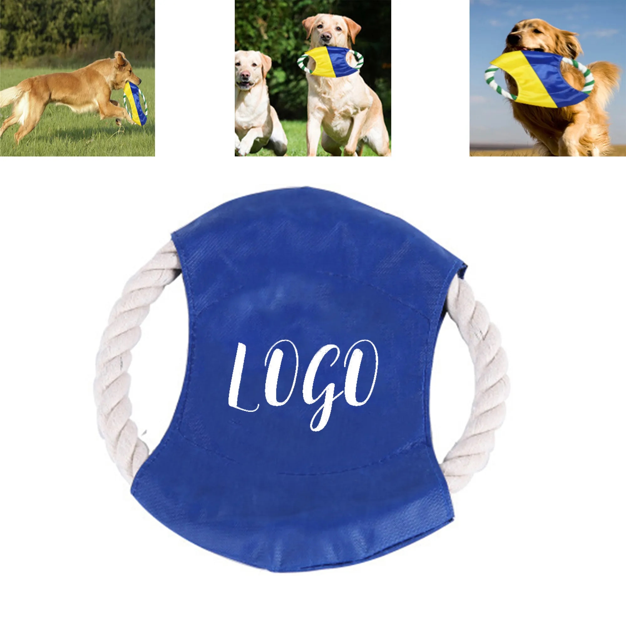 Pet Cotton Rope Flying Disk Dog Toy 4
