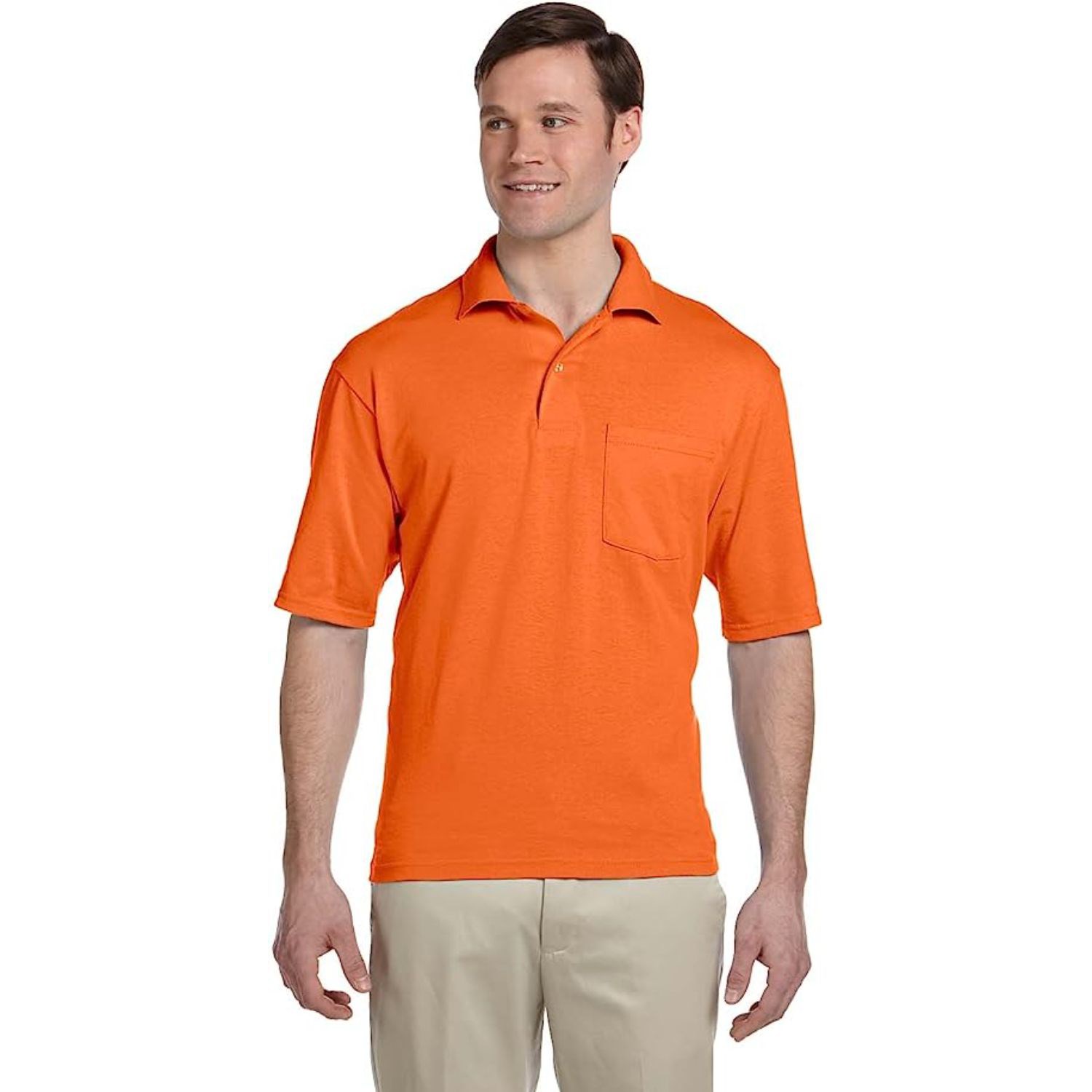 Hi Viz Non-ANSI Safety Workwear Polo w/ Pocket 1