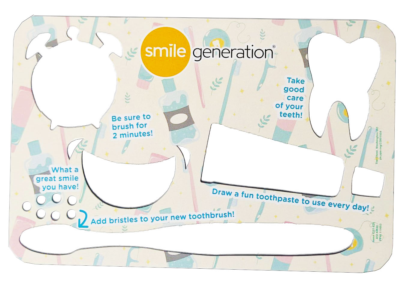 Dental Chipboard Stencil 2